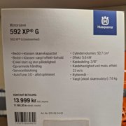 Husqvarna Motorsav 592 XP G - Professionel Benzind
