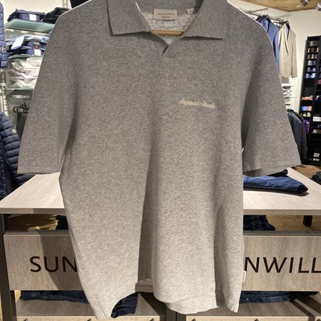 Jack&Jones  Nørrebro Strik Polo - Grå - M